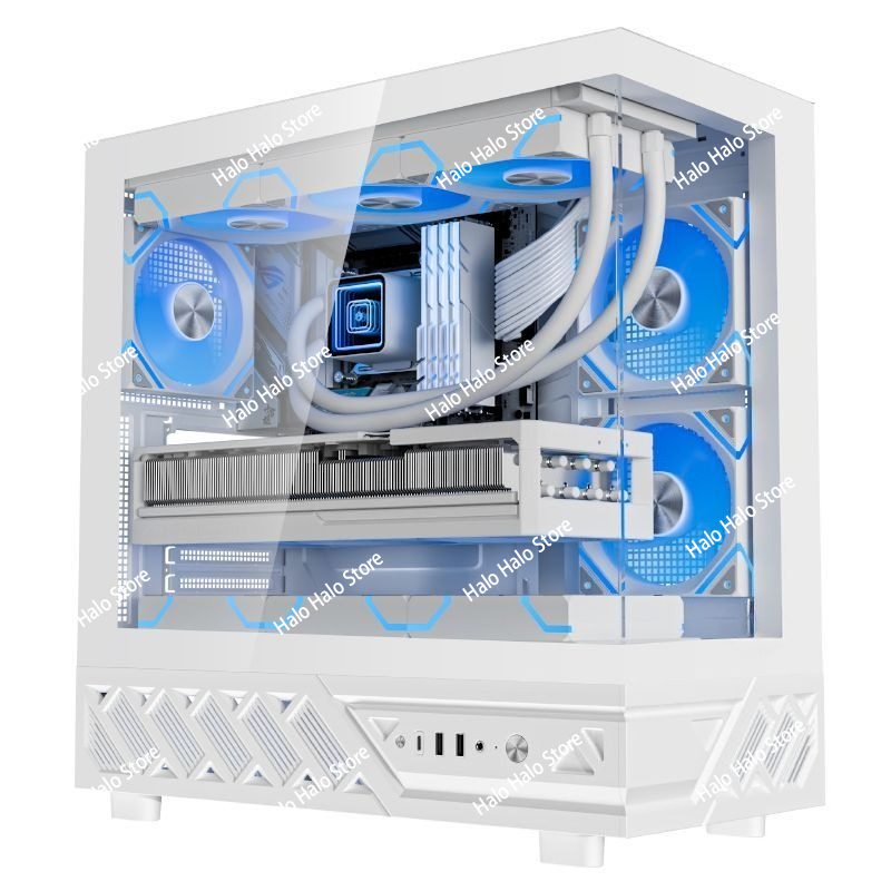 White Seaview ATX PC Case Temp - Pc Gaming Liquid review and price