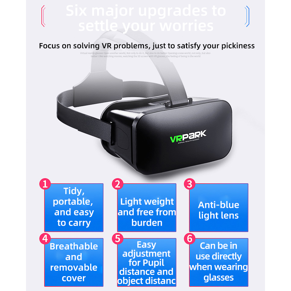 Virtual Reality Helmet VR Glas - Vr Headset Pc review and price