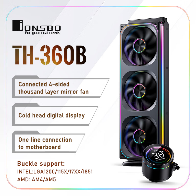 Jonsbo TH-360 AIO CPU Liquid C - Pc Gaming Liquid review and price